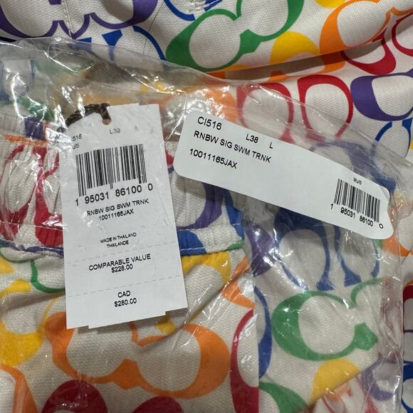 🌈Coach Rainbow Signature Swim Trunks - Picture 6 of 11